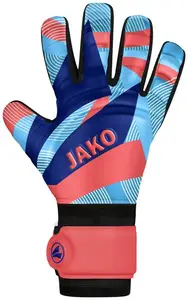 Перчатки вратарские Jako River Basic Junior RC оранжевый, синий Дет 7 (19 см) купить