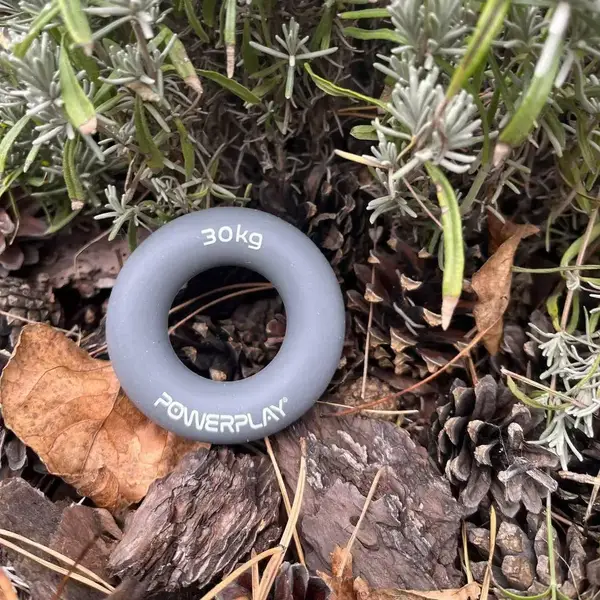 Еспандер кистьовий силіконовий PowerPlay PP-4324 Hand Grip Ring X-Hard 30 кг. Сірий купити недорого в Україні, фото 8