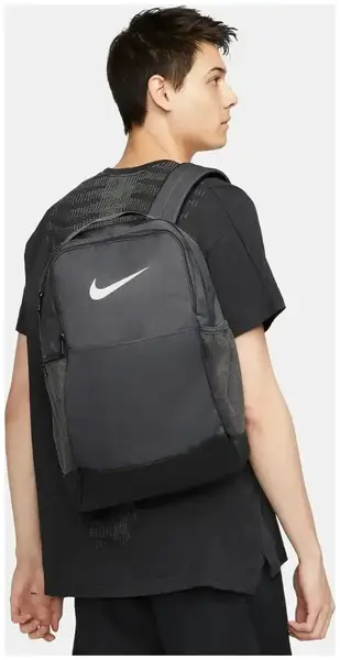 Рюкзак Nike NK BRSLA M BKPK - 9.5 24L сірий Уні 46 х 30 х 18 см купити недорого в Україні, фото 2
