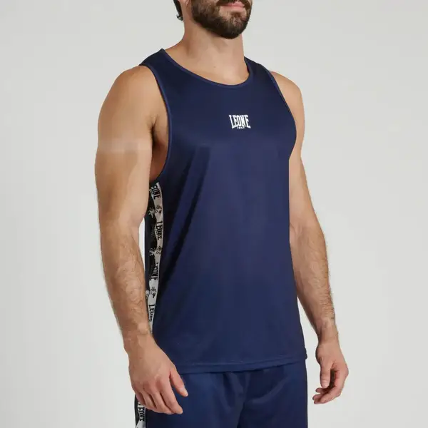 Майка боксерська Leone Iconic Синій L купити