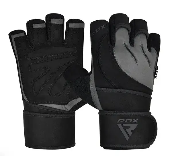 Перчатки для фитнеса RDX L4 Micro Gray/Black L купить недорого в Украине, фото 4