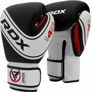 Боксерські рукавиці RDX 4B Robo Kids White/Black 6 унцій (капа в комплекті) купити