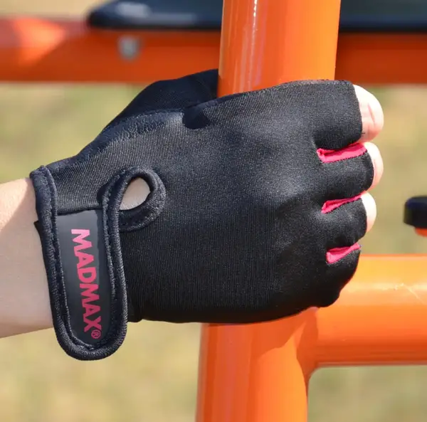 Рукавички для фітнесу MadMax MFG-251 Rainbow Rubine Red S купити недорого в Україні, фото 8