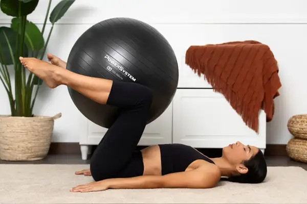 Мяч для фитнеса (фитбол) Power System PS-4018 Ø85 cm PRO Gymball Black купить недорого в Украине, фото 7