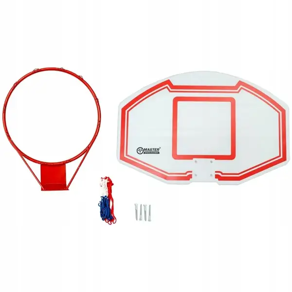 Щит баскетбольный MASTER MASSPSB-08, 90 х 60 см, красно-белый купить недорого в Украине, фото 3
