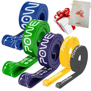 Эспандер-петля (резинка для фитнеса и кроссфита) PowerPlay PP_0016 набор 5шт. сопротивление 2-45кг. (суммарно 121кг.) купить