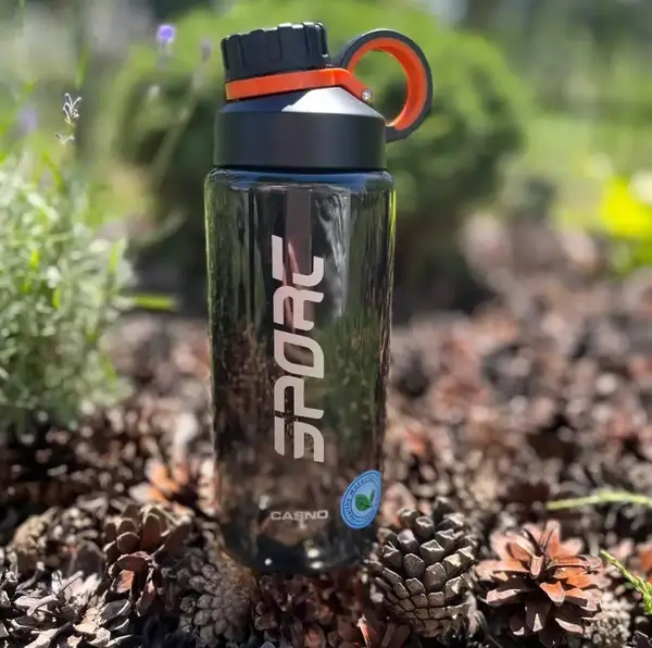 Пляшка для води CASNO 800 мл KXN-1235 Чорна купити недорого в Україні, фото 2