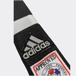Пояс для дзюдо серії ELITE IJF чорний/срібло | ADIDAS ADIB242J 260 см купити