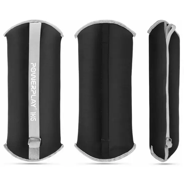 Утяжелители-манжеты для ног и рук PowerPlay PP-4349 Ankle/Wrist Weights (2шт.*1 kg) (пара) Черные купить недорого в Украине, фото 6