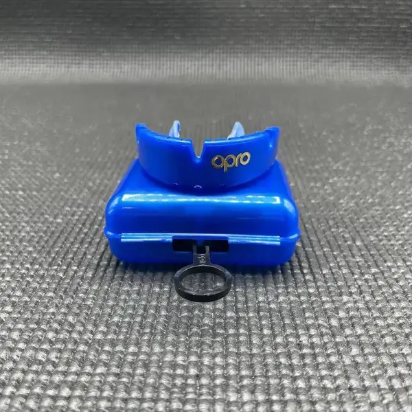 Капа OPRO Gold Braces под брекеты взрослая (возраст 11+) Dark Blue/Pearl (art.102506002) купить недорого в Украине, фото 5