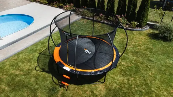 Батут PRIME SPORT INSIDE TITANPRO с внутренней сеткой 10 футов оранжевый купить недорого в Украине, фото 4