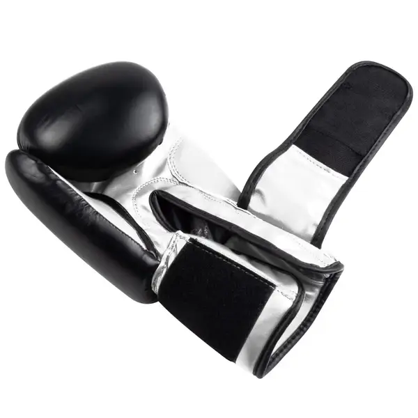 Боксерські рукавиці PowerPlay 3004 Classic Чорно-Білі 10 унцій купити недорого в Україні, фото 6