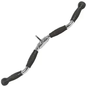 Ручка для верхней тяги York Fitness 70см W-образная с резиновыми рукоятками, хром. купить