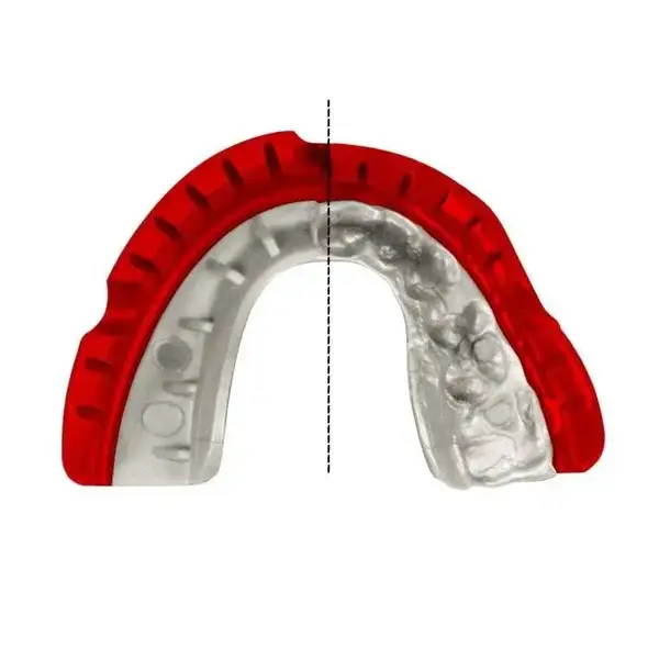 Капа OPRO Gold Braces под брекеты взрослая (возраст 11+) Red/Pearl (art.102506003) купить недорого в Украине, фото 6