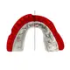 Капа OPRO Gold Braces под брекеты взрослая (возраст 11+) Red/Pearl (art.102506003) купить
