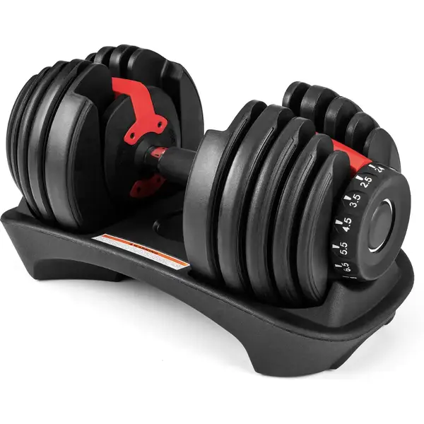 Гантель розбірний регульований Gymtek 2,5-24 кг червоний купити