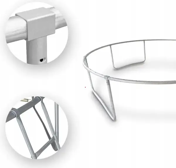 Батут OUTTEC Pumpkin с внутренней сеткой 12 футов 374 см черно-серый купить недорого в Украине, фото 6