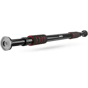 Турнік розсувний Gymtek 63-100см чорно-червоний купити