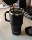 Термостакан (изолированная чашка) Bohtal с ручкой из нержавеющей стали Tumbler Black 900 ml купить