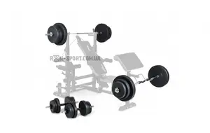 Четыре грифа хром + 100 кг дисков. ABS-покрытие купить