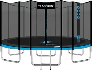 Батут THUNDER OUTSIDE PRO с наружной сеткой 16 футов 488 см черно-голубой купить