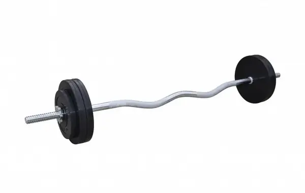 Штанга з прогумованими дисками W-подібна 30 кг купити