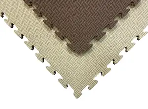 Татами мат EVA 20 мм 1 мх1м Бежево-коричневий купити
