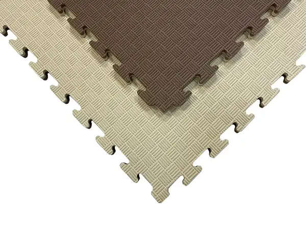 Татами мат EVA 20 мм 1 мх1м Бежево-коричневий купити