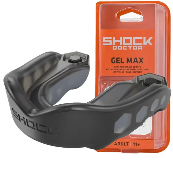Капа Shock Doctor Gel Max доросла (вік 11+) Black (art. 6210-BK-AD) купити