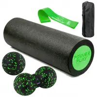 Набор для массажа и йоги PowerPlay PP_4094 EPP (Ролик 30*15 + 2 мяча) Green + резинка 5.5 кг. купить