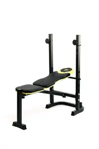 Тренувальна лавка Besport WB-003 горизонтальна для жиму зі стійкою під штангу купити