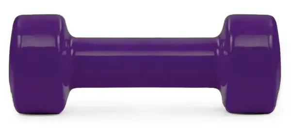 Гантель вінілова PowerPlay 4125 Achilles 2.5 кг. Фіолетова (1шт.) купити недорого в Україні, фото 3