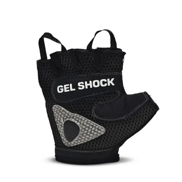 Перчатки для фитнеса Leone Gel Shock Black M купить недорого в Украине, фото 2