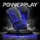 Боксерські рукавиці PowerPlay 3086 Matt Challenger Чорно-Сині 14 унцій купити