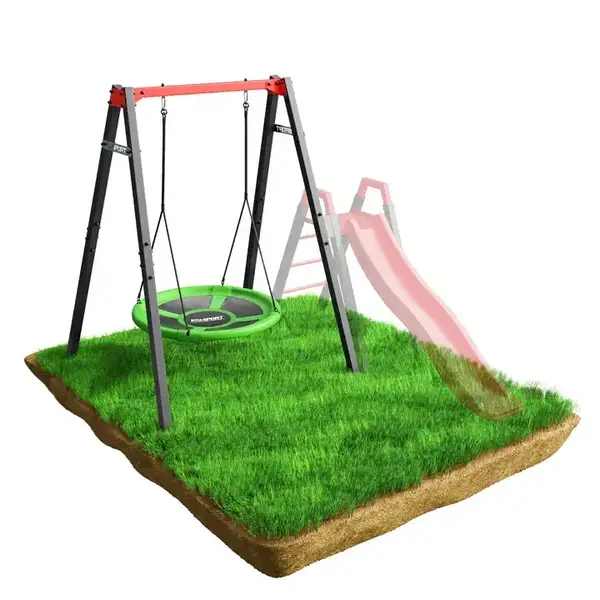 Качели с гнездом аиста K-Sport KSOZ016 MAX FUN - красно-серая купить недорого в Украине, фото 6