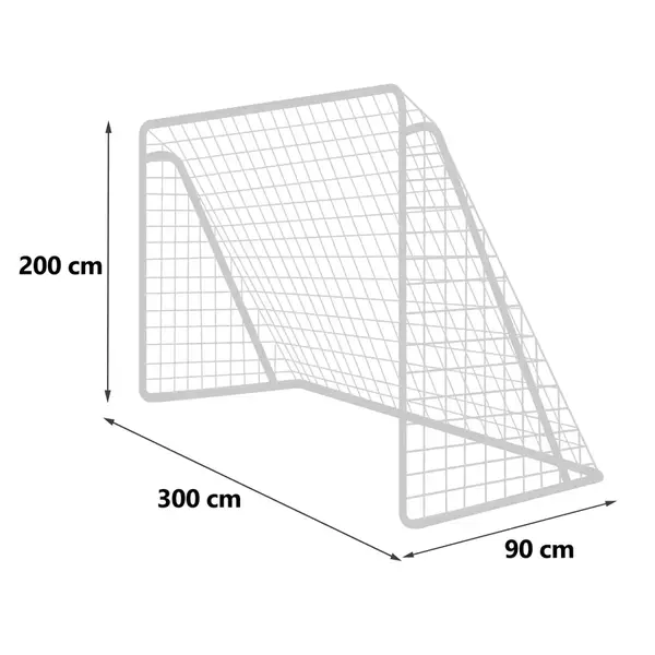 Ворота футбольні Neo-Sport NS-496 300 x 200 x 90 см, білі купити недорого в Україні, фото 6
