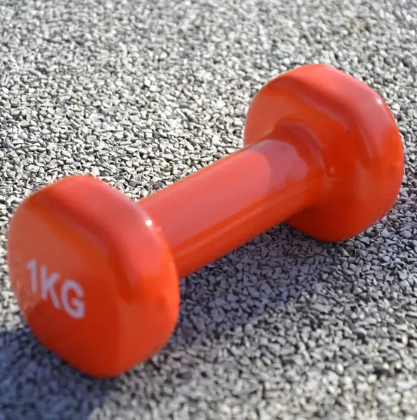Гантель виниловый PowerPlay 1 кг. PP_4103 Оранжевая (1шт.) купить недорого в Украине, фото 8