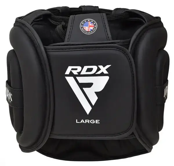 Боксерський шолом RDX T17 Aura Black Gold XL | Обхват голови >58 см купити недорого в Україні, фото 4