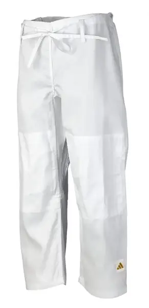 Кимоно для дзюдо Adidas серии Club с золотыми полосами на плечах Размер 140 | белое | J350P купить недорого в Украине, фото 7