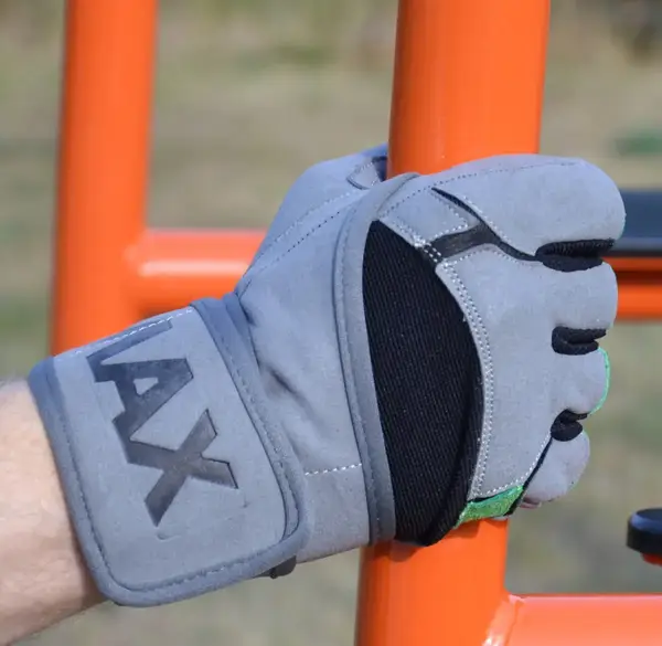 Рукавички для фітнесу MadMax MFG-860 Wild Grey/Green S купити недорого в Україні, фото 6