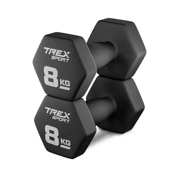 Гантели для фитнеса неопреновые TREX Sport TX-080VD 2x8 кг купить недорого в Украине, фото 6