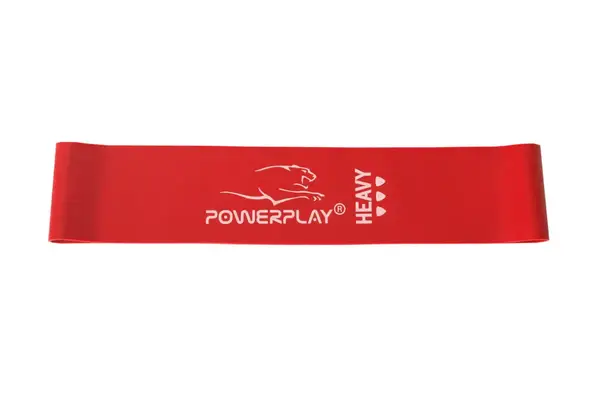 Резинка для фітнесу PowerPlay 4114 Mini Power Band 1.2мм. Heavy Червона (11 кг) купити недорого в Україні, фото 2