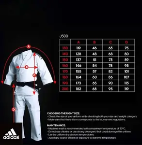 Кімоно для дзюдо Adidas Training | Розмір 170 | білий | ADIDAS J500W купити