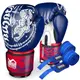 Боксерські рукавиці Phantom Muay Thai Blue 10 унцій (бинти в подарунок) купити недорого в Україні, фото 18222