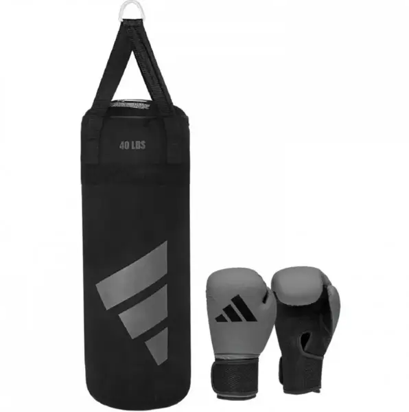 Боксерський набір Adidas Boxing Youth Kit | сіро-чорний 10 ун | Adidas KIT23 купити