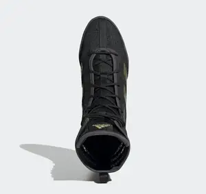 Взуття для боксу (боксерки) ADIDAS Box Hog 4 GZ6116 | Чорний/Золотий | 45 | Стопа 30 см купити