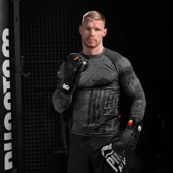 Боксерські рукавиці Phantom Germany Black 14 унцій (Бинти 4м. в подарунок) купити недорого в Україні, фото 6