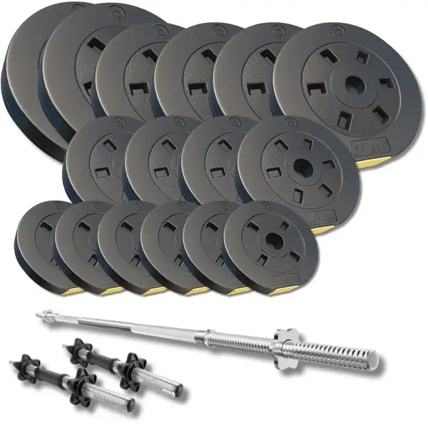 Набор Besport PowerPro 68кг с прямым грифом и скамьей WB-003 купить недорого в Украине, фото 11