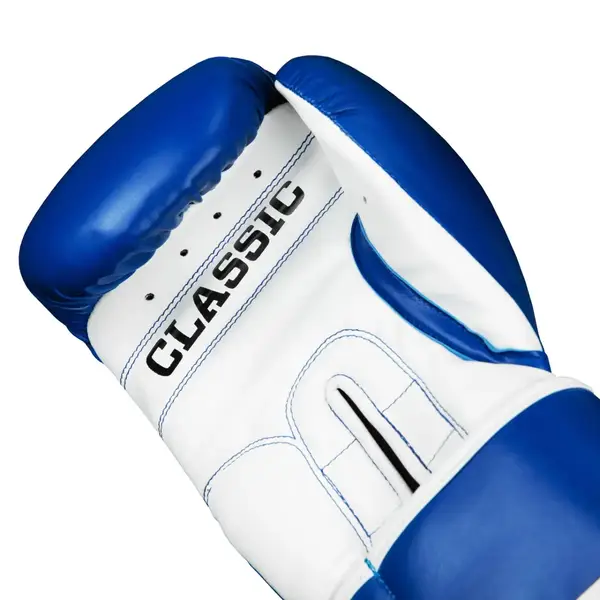 Боксерские перчатки TITLE Classic Pro Style 3.0 Blue/White 14 oz (капа в комплекте) купить недорого в Украине, фото 5