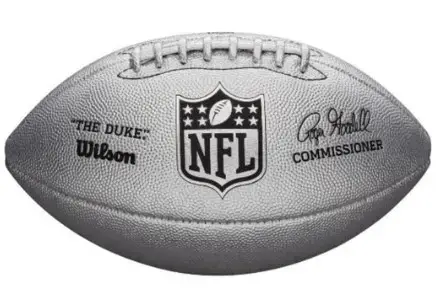 М'яч для американського футболу Wilson Duke metallic edition OS FB silver купити